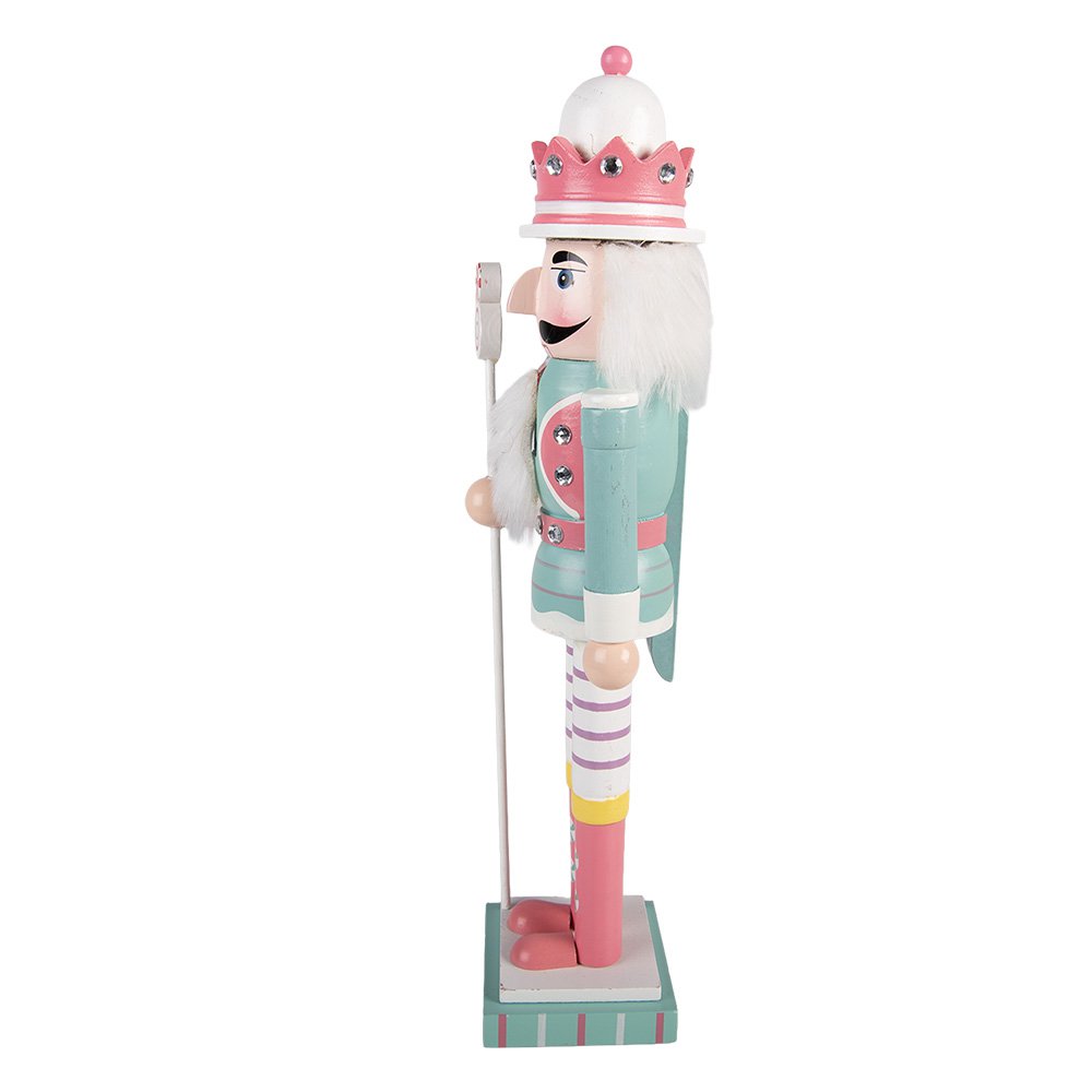 Christmas Decoration Figurine Nutcracker 8x7x25 cm Blue Wood