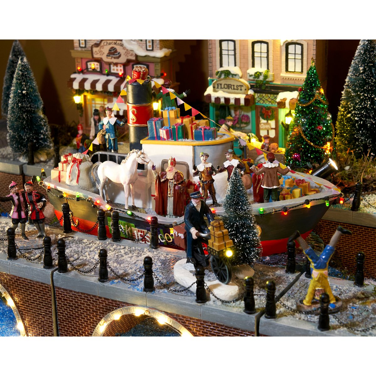 LuVille Sinterklaas Pakjesboot Met LED Verlichting Decor