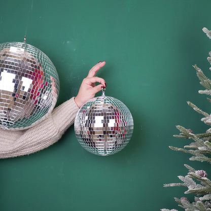 Christmas Decoration - Christmas Ornament - Disco Ball - Foam - Silver - 20x20x20cm