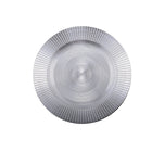 Onderlegger zilver 31x31 cm plastic