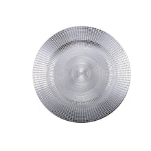 Onderlegger zilver 31x31 cm plastic