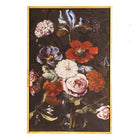 Schilderij 40x60 cm hout zwart rood bloemen