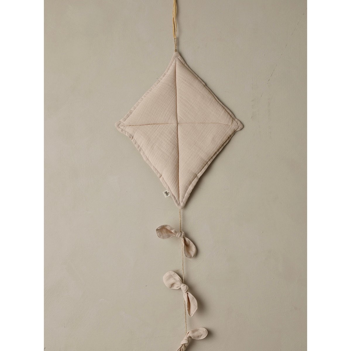 Wanddecoratie KITE 40x33 cm mosselin jute