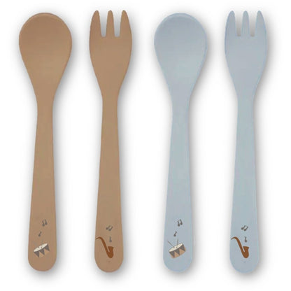 Bestekset 4-delig bioplastic PLA
