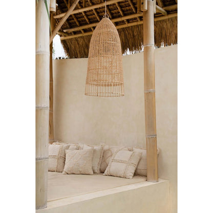 Hanglamp rattan naturel 100x30 cm