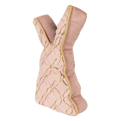 Deurstopper konijn roze polyester 20x7x31 cm