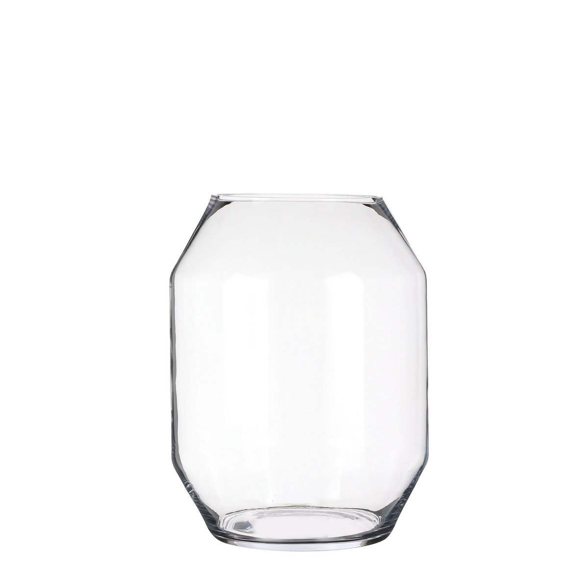 Vaas glas transparant 33x25 cm