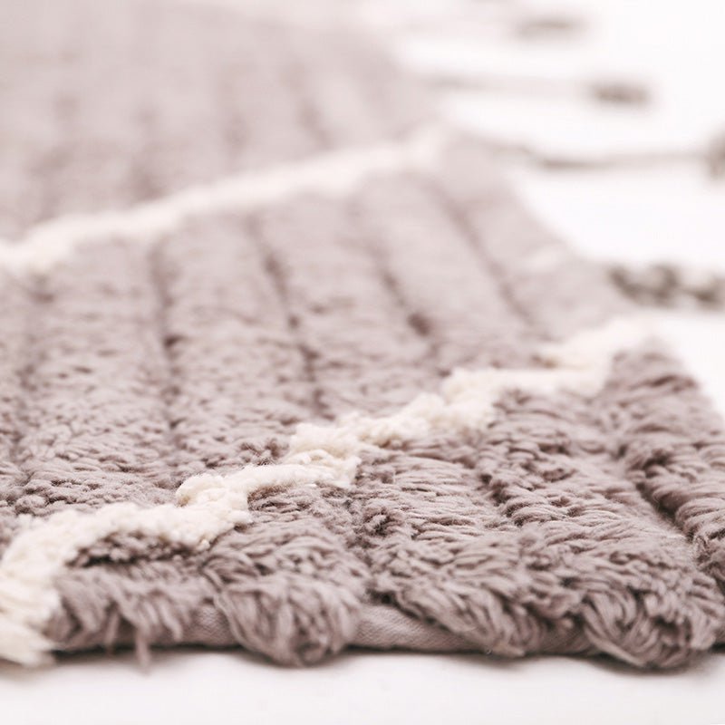 Washable cotton children's rug LÄSSA Stone S