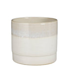 Bloempot aardewerk 22 cm crème