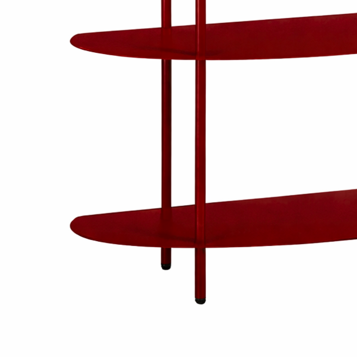 Rek ijzer 90x28x81 cm rood