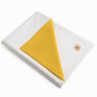 Rex blanket made of honey and white organic cotton