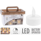 Led theelichtjes met timer 24 stuks warm wit
