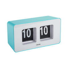 Wandklok tafelklok blauw plastic 18x9 cm