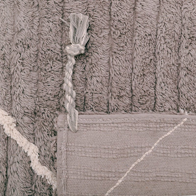 Washable cotton children's rug LÄSSA Stone S