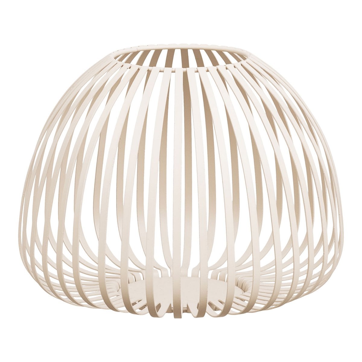 Lantaarn metaal beige ø25x19 cm