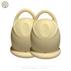 green-goose Menstrual Cup L | 2 Pieces | Cream