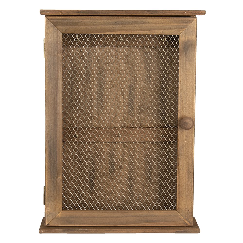 Sleutelkastje 28x9x40 cm bruin hout