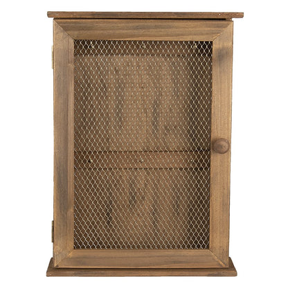 Sleutelkastje 28x9x40 cm bruin hout