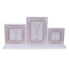 Fotolijst 10x15 cm bruin wit hout
