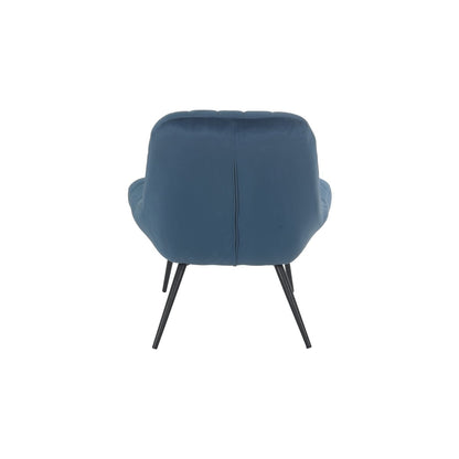 Fauteuil XXL blauw velours