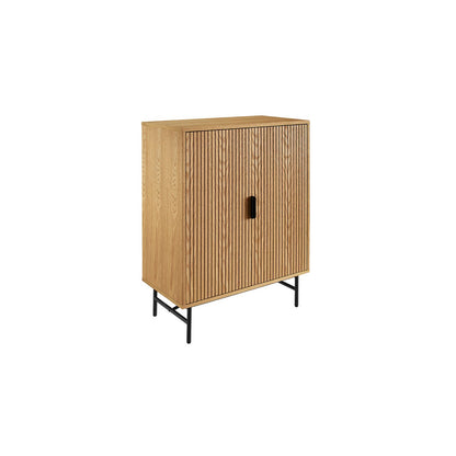 Ladekast 80x40x110 cm eiken houtfineer