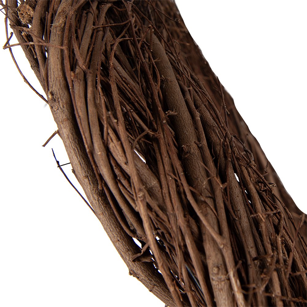 Wreath Ø 45x5 cm Brown Rattan