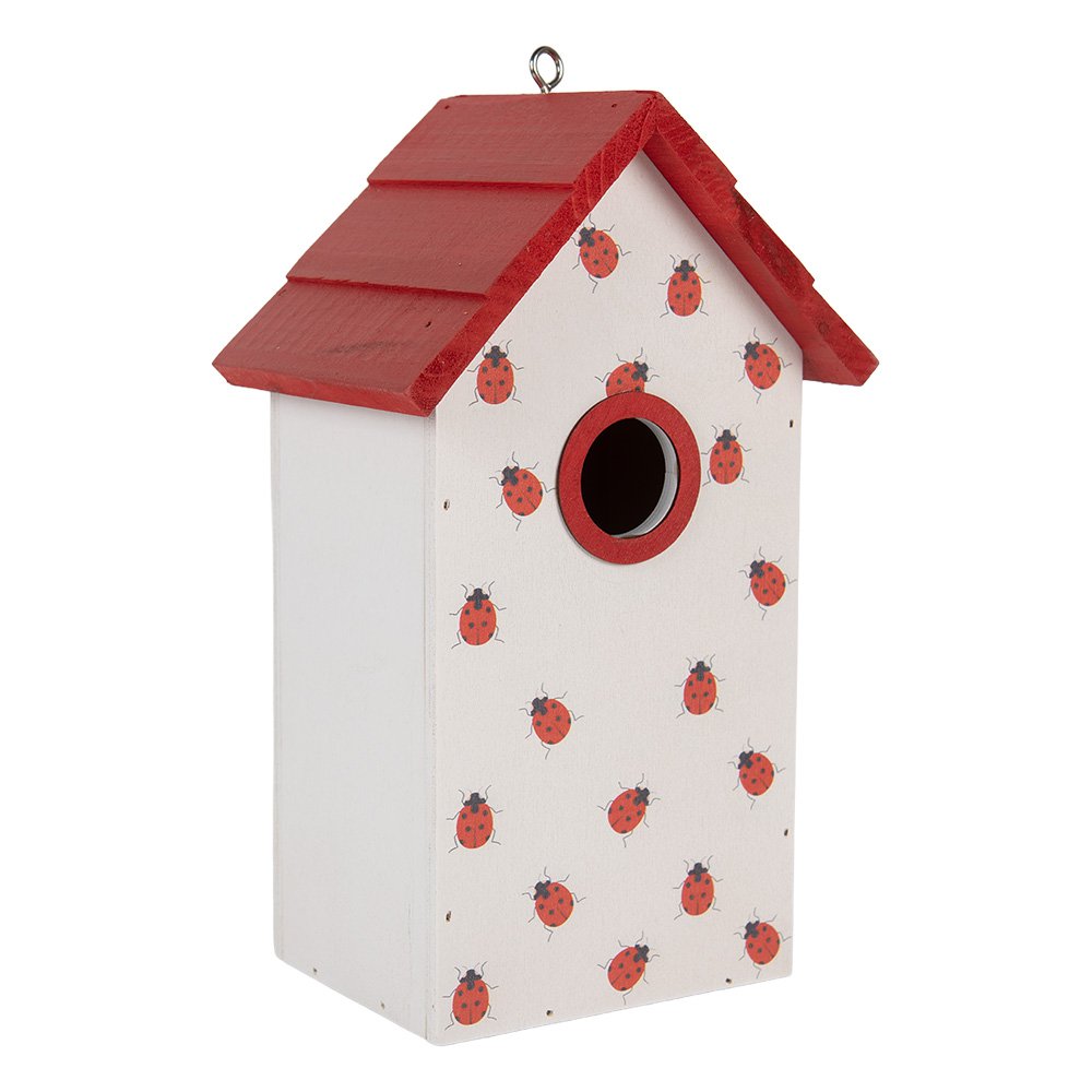 Vogelhuis 15x10x22 cm Wit Hout
