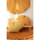 Kussen ginkgoblad honing 66x54 cm fluweel