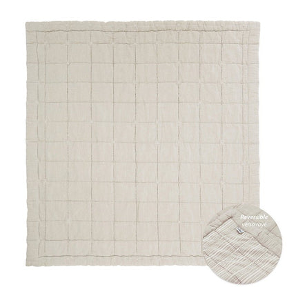 Babyrustdeken 87x100 cm katoen beige goud