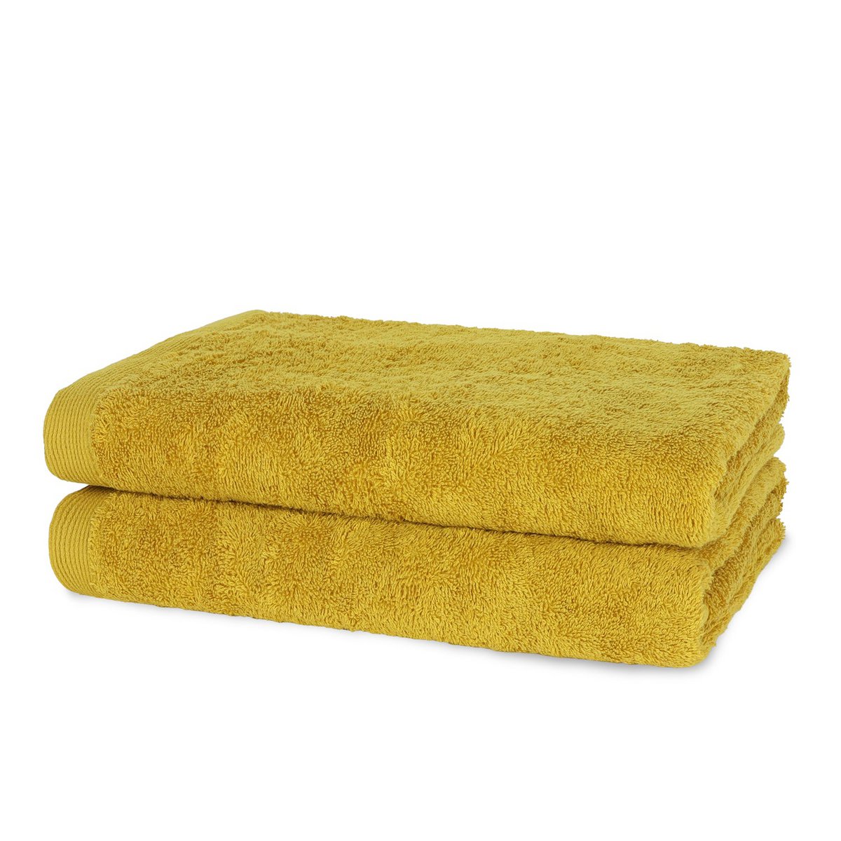 Como Shower Towel 70 x 140 cm - Mustard