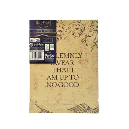 Harry Potter - A5 notebook in Marauder's Map design, magnetic