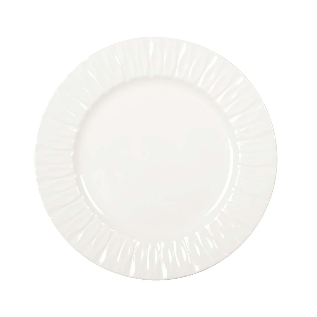 Bord 26.5x26.5x2.3 cm wit porselein