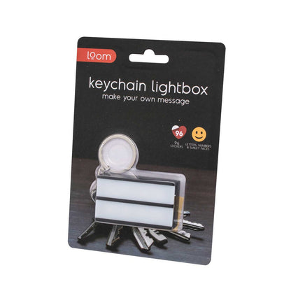 LED retro lightbox - keychain (mini lightbox)