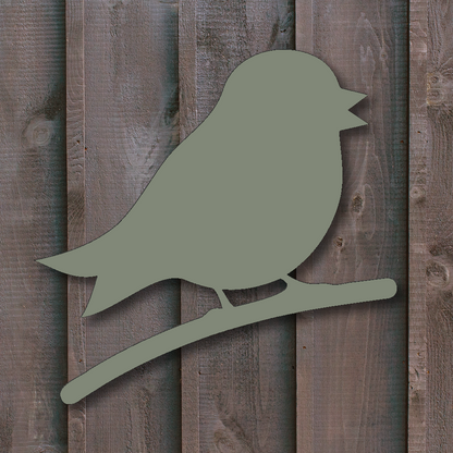 Bird on branch silhouette