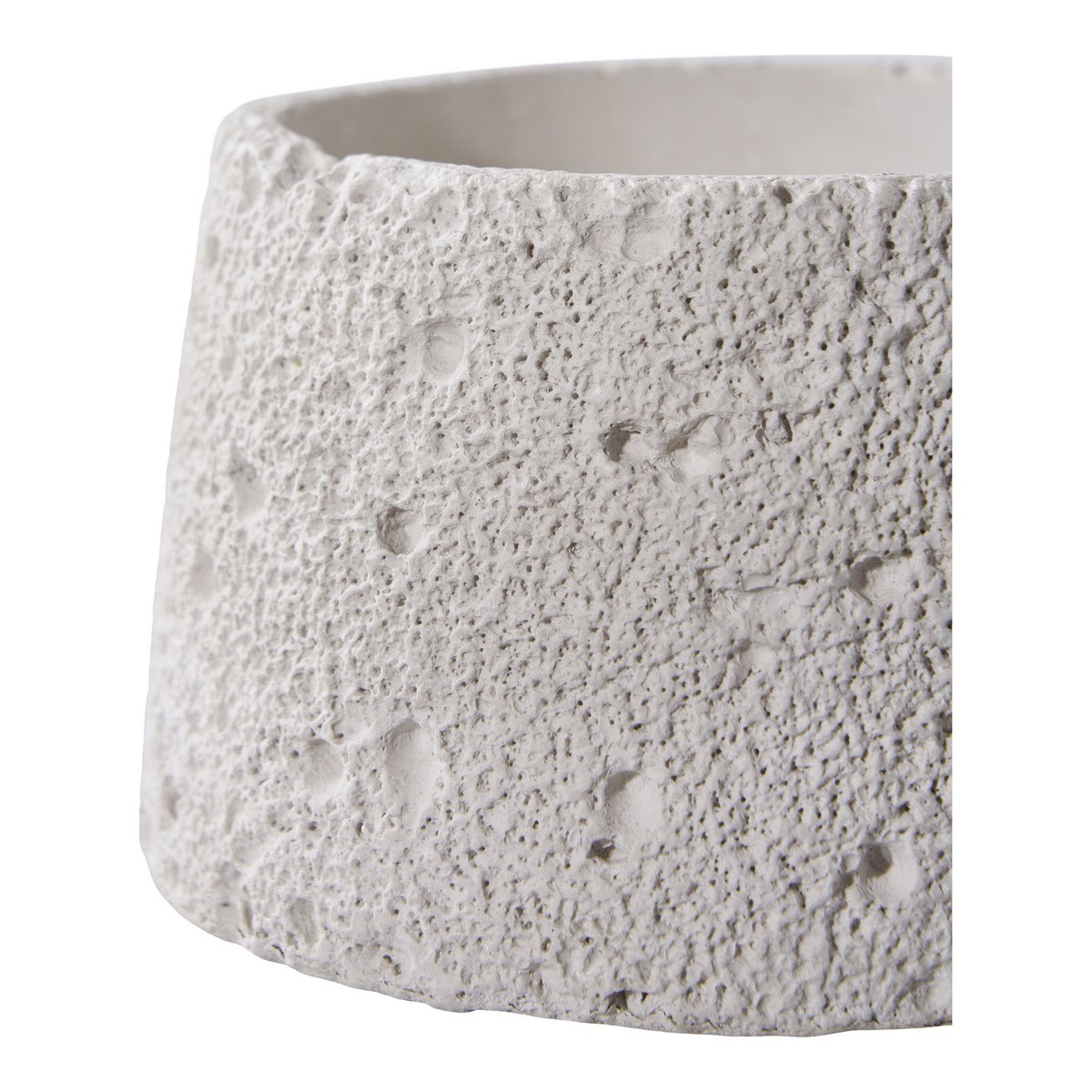 Kandelaar set 2 stuks cement keramiek grijs wit