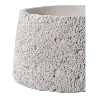 Kandelaar set 2 stuks cement keramiek grijs wit