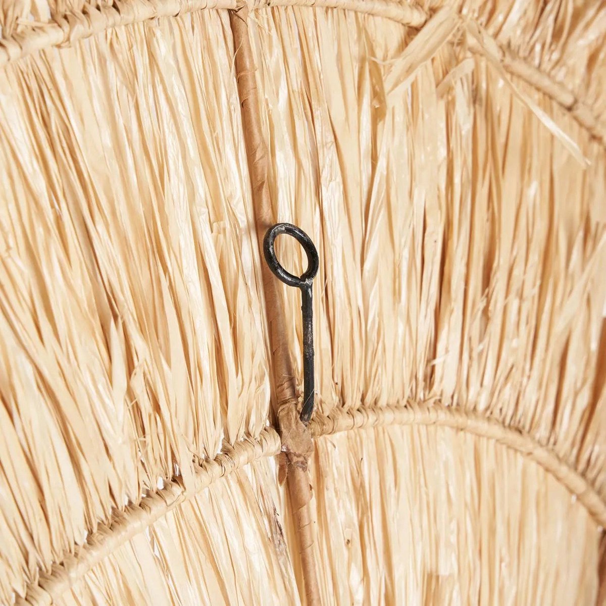 Wanddecoratie sisal naturel XL handgemaakt