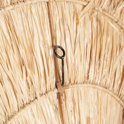 Wanddecoratie sisal naturel XL handgemaakt