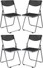 Klapstoelenset 4 stuks zwart 48x48x82 cm