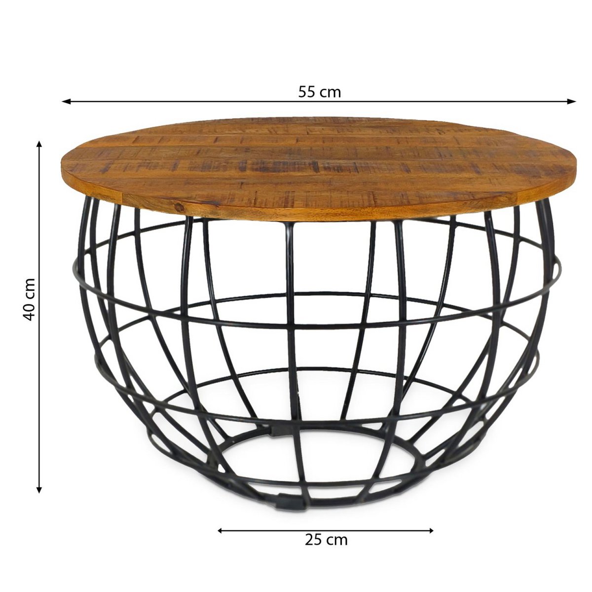 Duurzame Bijzettafel Ronde Lexington Metalen Frame Stijlvol