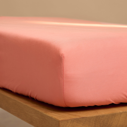 Kinder hoeslaken TENCEL twill blush 60x120 cm