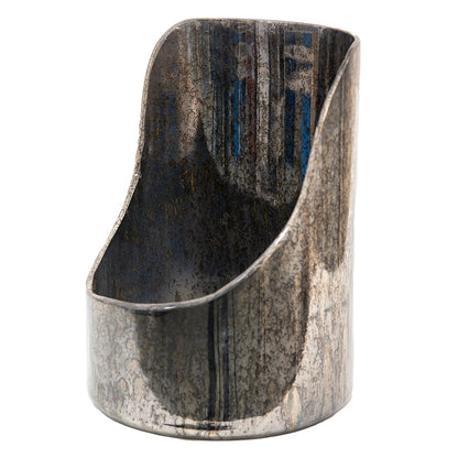 Theelichthouder 18x24 cm zilver glas