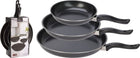 Koekenpannenset 3-delig 20/25/30 cm carbonsteel