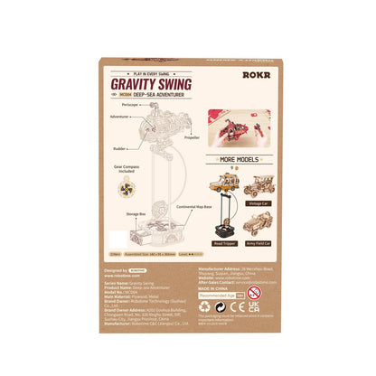 Robotime 3D houten puzzel pendulum 14x9,5x36,5cm