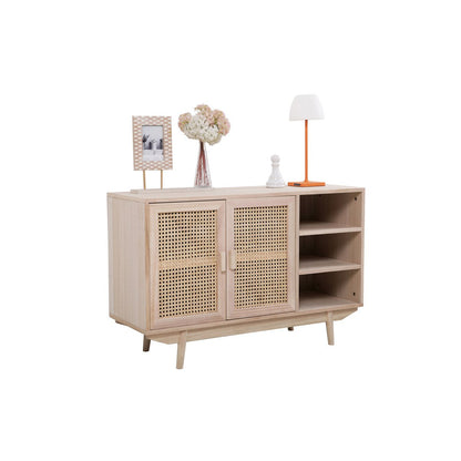 Dressoir 100x36x65 cm rotan MDF Paulownia