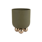 Plantenpot Estilo Klein 19 cm groen metaal