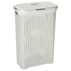 Curver Style Laundry Basket With Lid 40L White