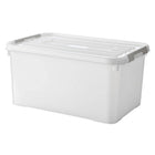 Opbergbox 50L transparant grijs wit