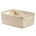 Opbergmand Curver 5L jute-look crème