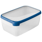 Vershoudbak Curver 5.4L rechthoek transparant donkerblauw